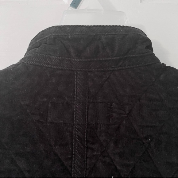 EDDIE BAUER Women’s Black Quilted Corduroy Zip-up Jacket - Picture 12 of 17